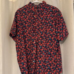 Banana Republic Flamingo Print Shirt